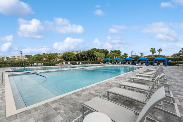 view of pool with a patio area