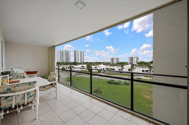 view of balcony