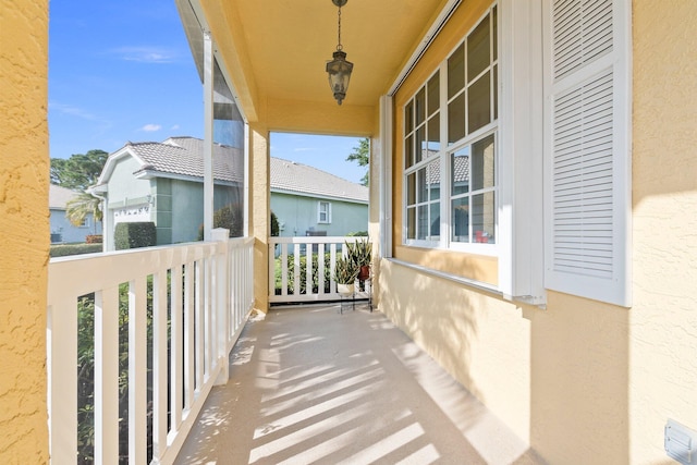 view of balcony