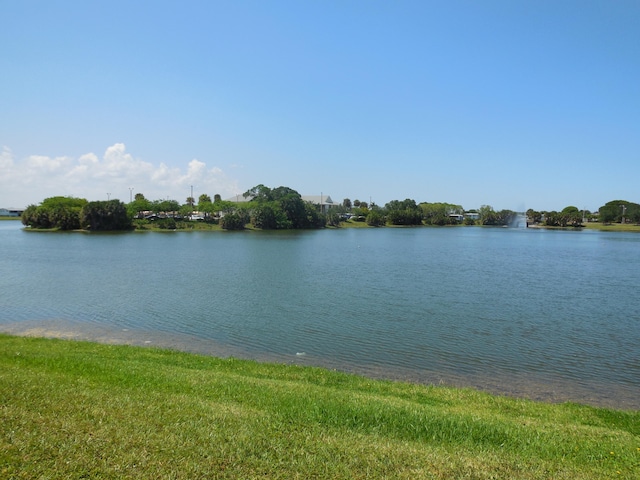 view of property view of water