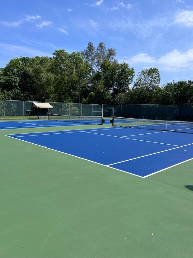 view of tennis court