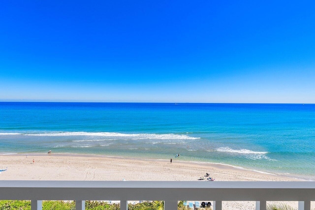 water view featuring a view of the beach