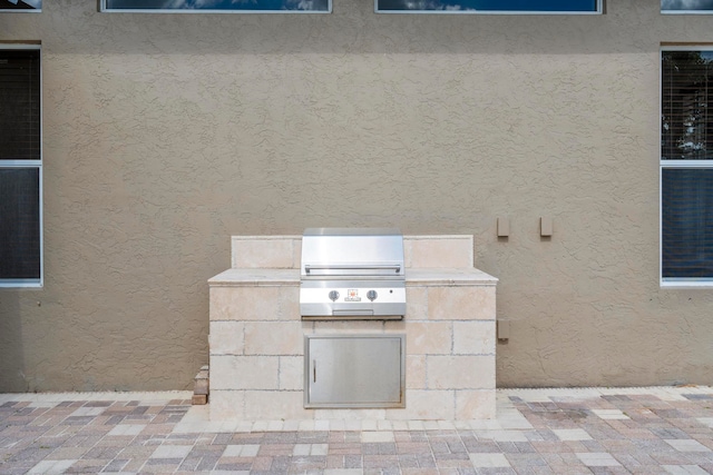 exterior space with area for grilling