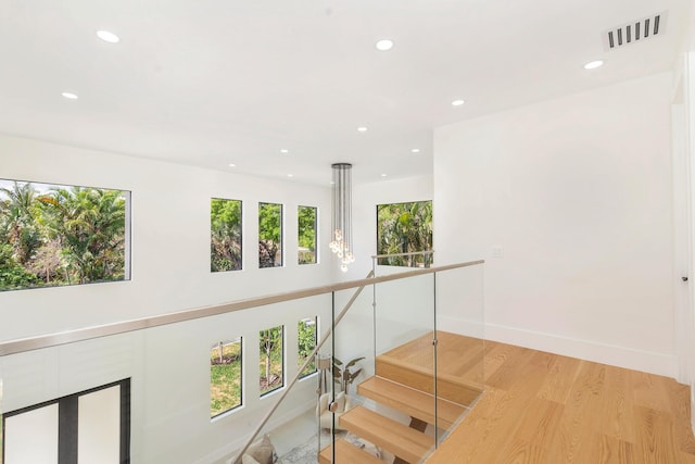 363 31st Ct, West Palm Beach, FL 33407 - hallway featuring recessed lighting, light wood finished floors, and baseboards