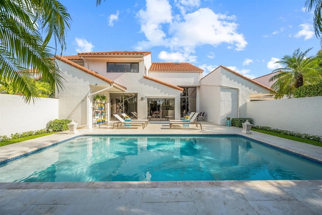 view of pool with a patio