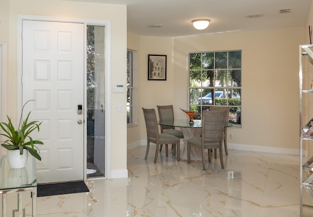 view of dining area