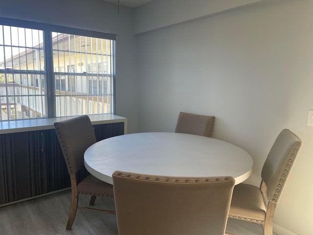 dining room featuring dark hardwood / wood-style floors