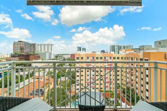 view of balcony