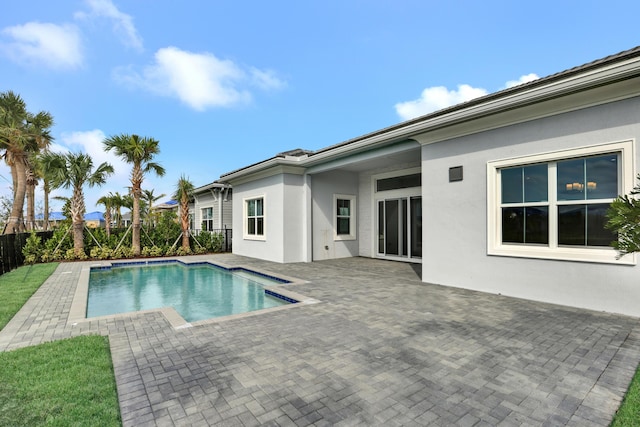 view of pool with a patio area