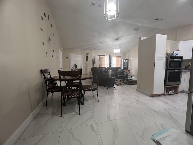 view of tiled dining room