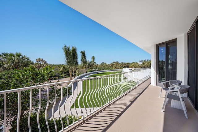 view of balcony