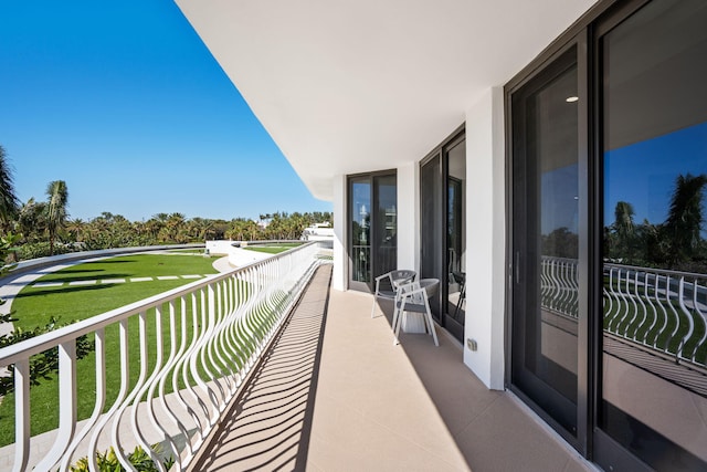 view of balcony