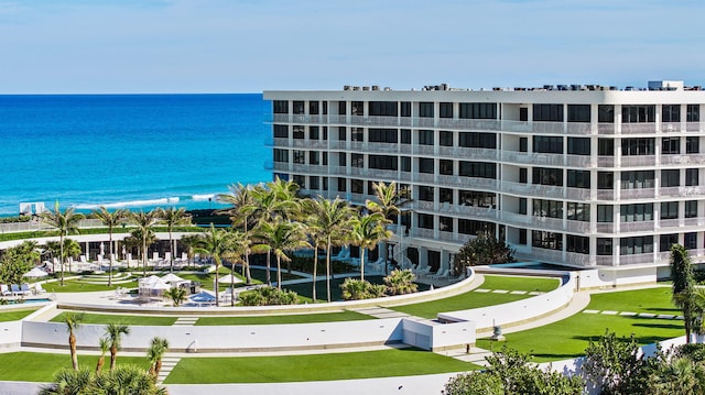 view of property featuring a water view