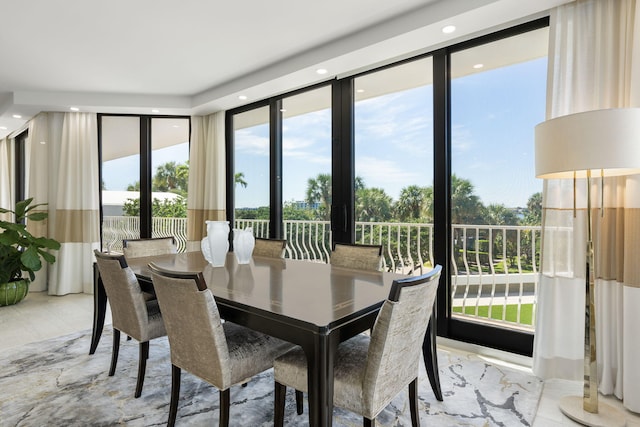 view of dining room