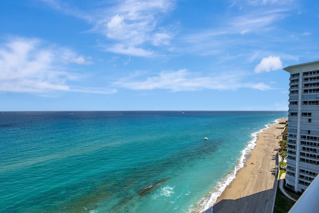 property view of water with a view of the beach