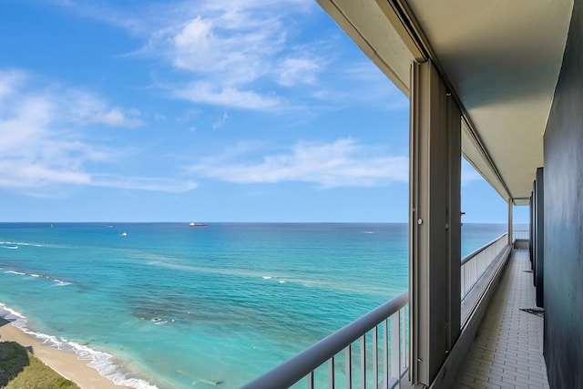 water view with a beach view