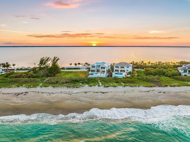 property view of water with a view of the beach