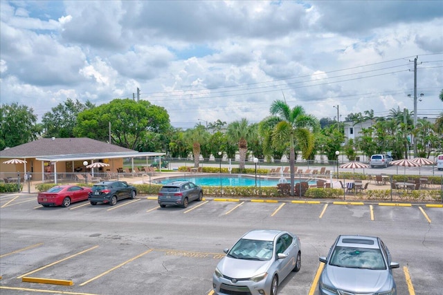 view of car parking