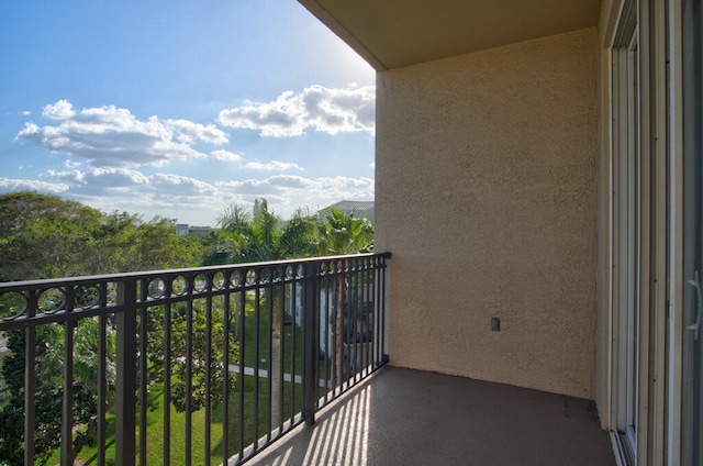 view of balcony