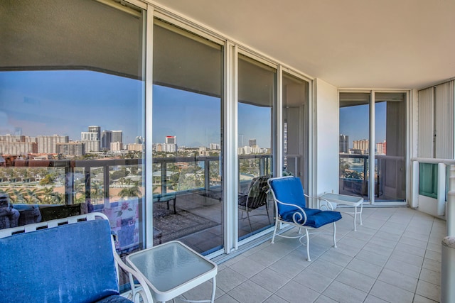 view of balcony