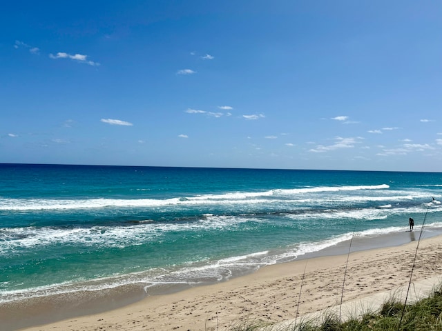 property view of water with a view of the beach