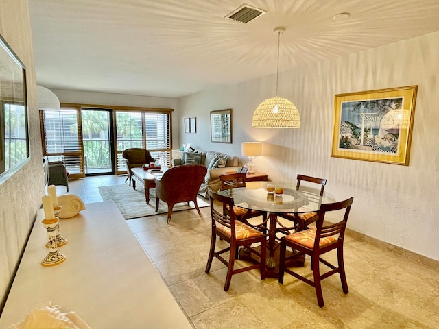 view of dining area