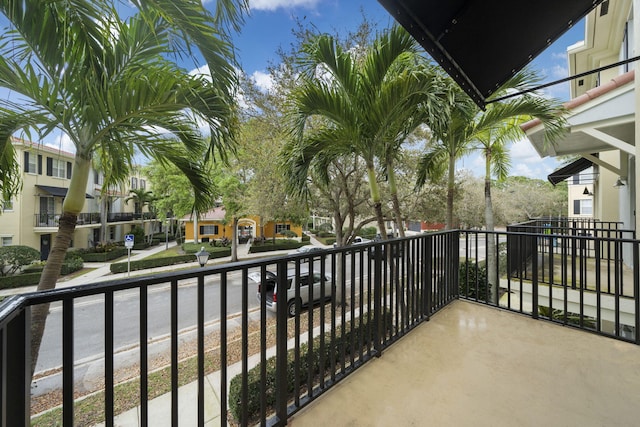 view of balcony