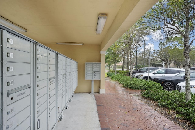 view of property's community with mail boxes