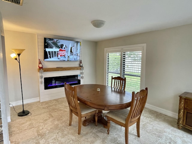 view of dining area