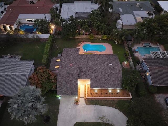 birds eye view of property