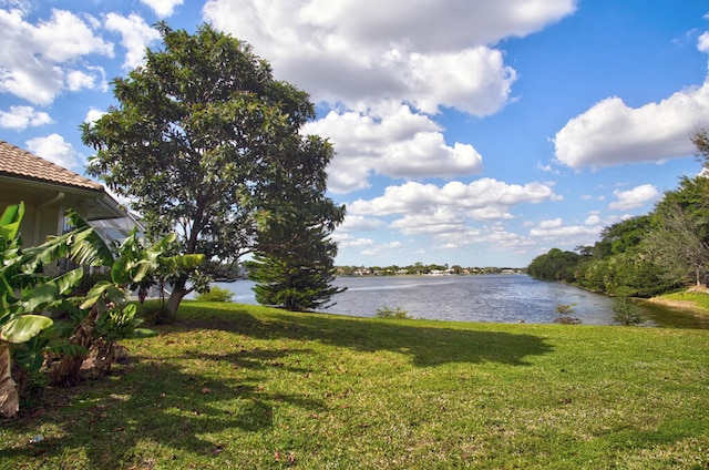 view of property view of water