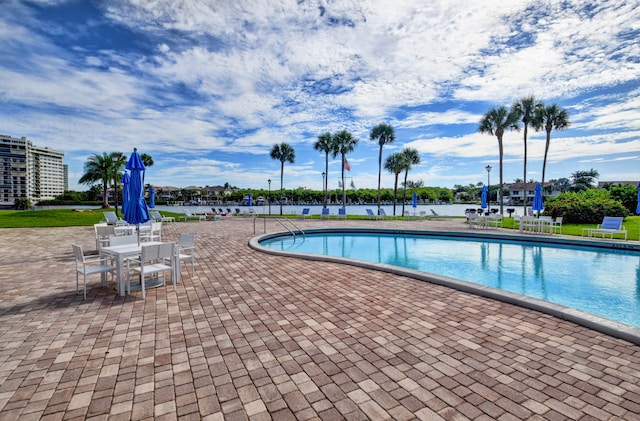 view of pool