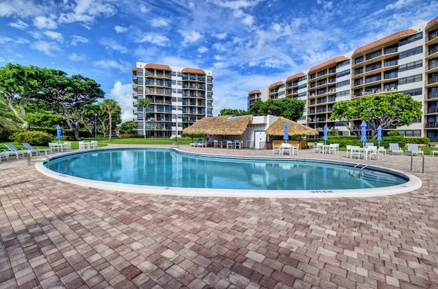 view of pool