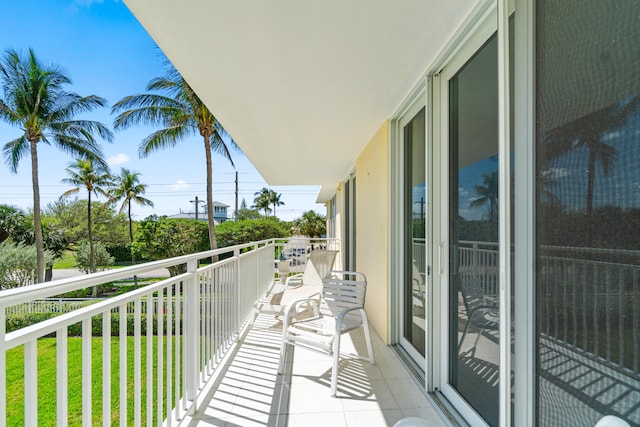 view of balcony