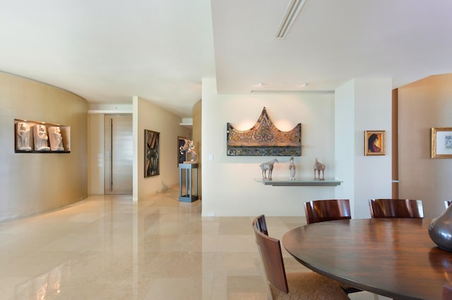 view of dining area