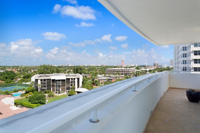 view of balcony