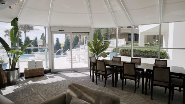 view of sunroom / solarium