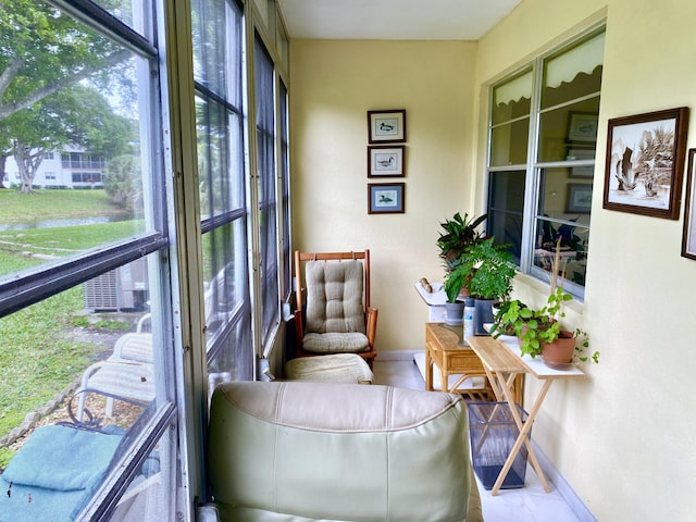 sunroom with a wealth of natural light