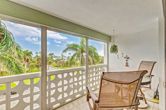 view of sunroom / solarium