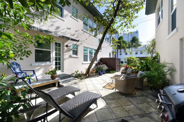 view of patio / terrace featuring area for grilling