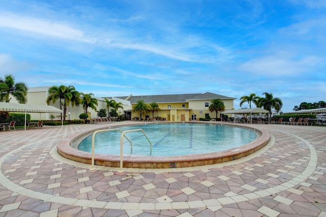 view of pool with a patio