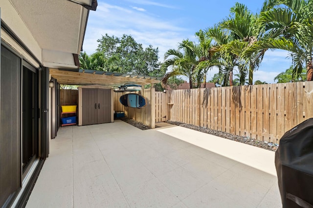 view of patio / terrace featuring grilling area