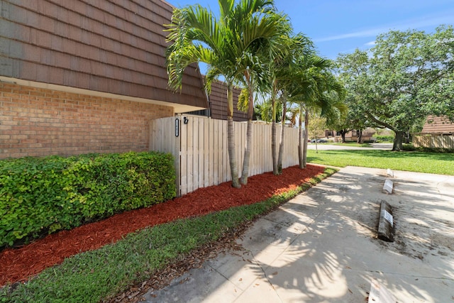 exterior space with a lawn