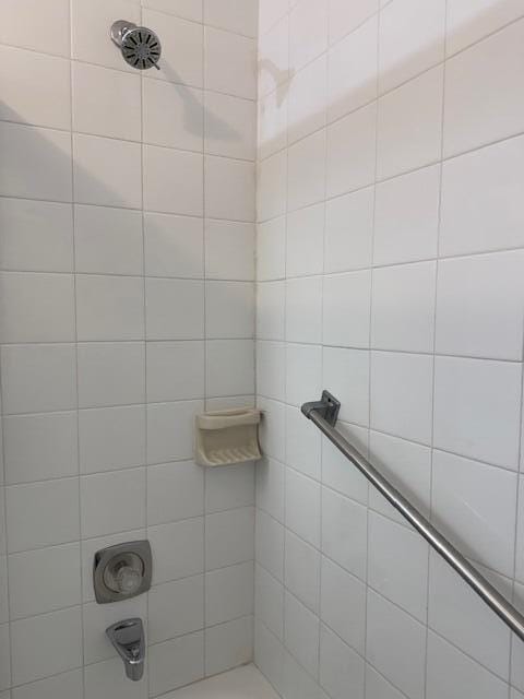 bathroom with walk in shower