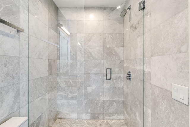 bathroom with an enclosed shower