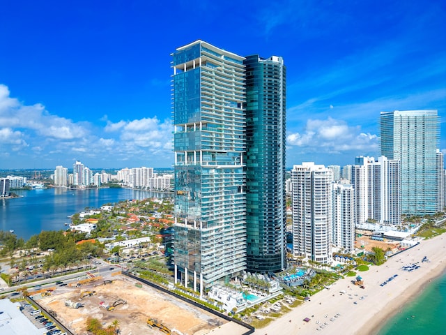 city view with a view of the beach and a water view