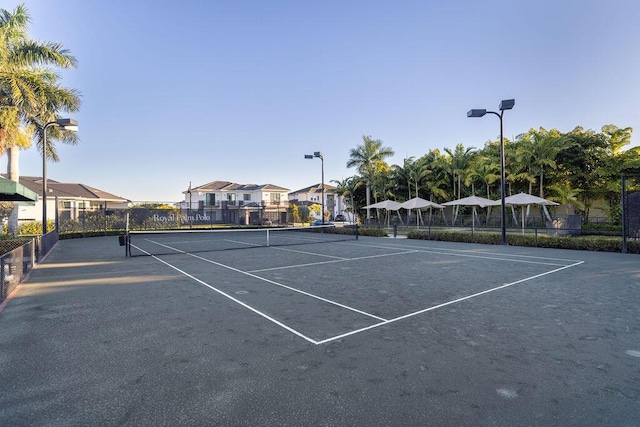 view of tennis court