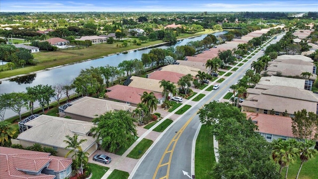 8839 Via Avellino, Lake Worth, FL 33467 - aerial view of residential area featuring a large body of water