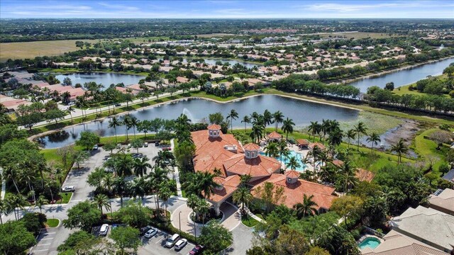 8839 Via Avellino, Lake Worth, FL 33467 - aerial overview of property's location with a nearby body of water and a pool