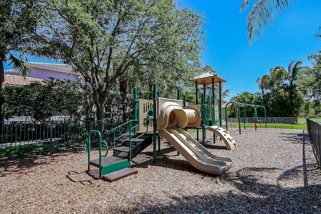 view of jungle gym